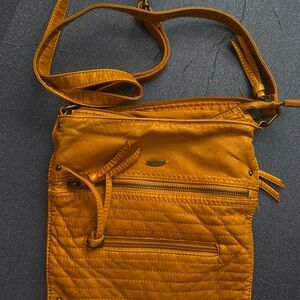 Cargo Yellow Crossbody Bag with Adjustable Strap